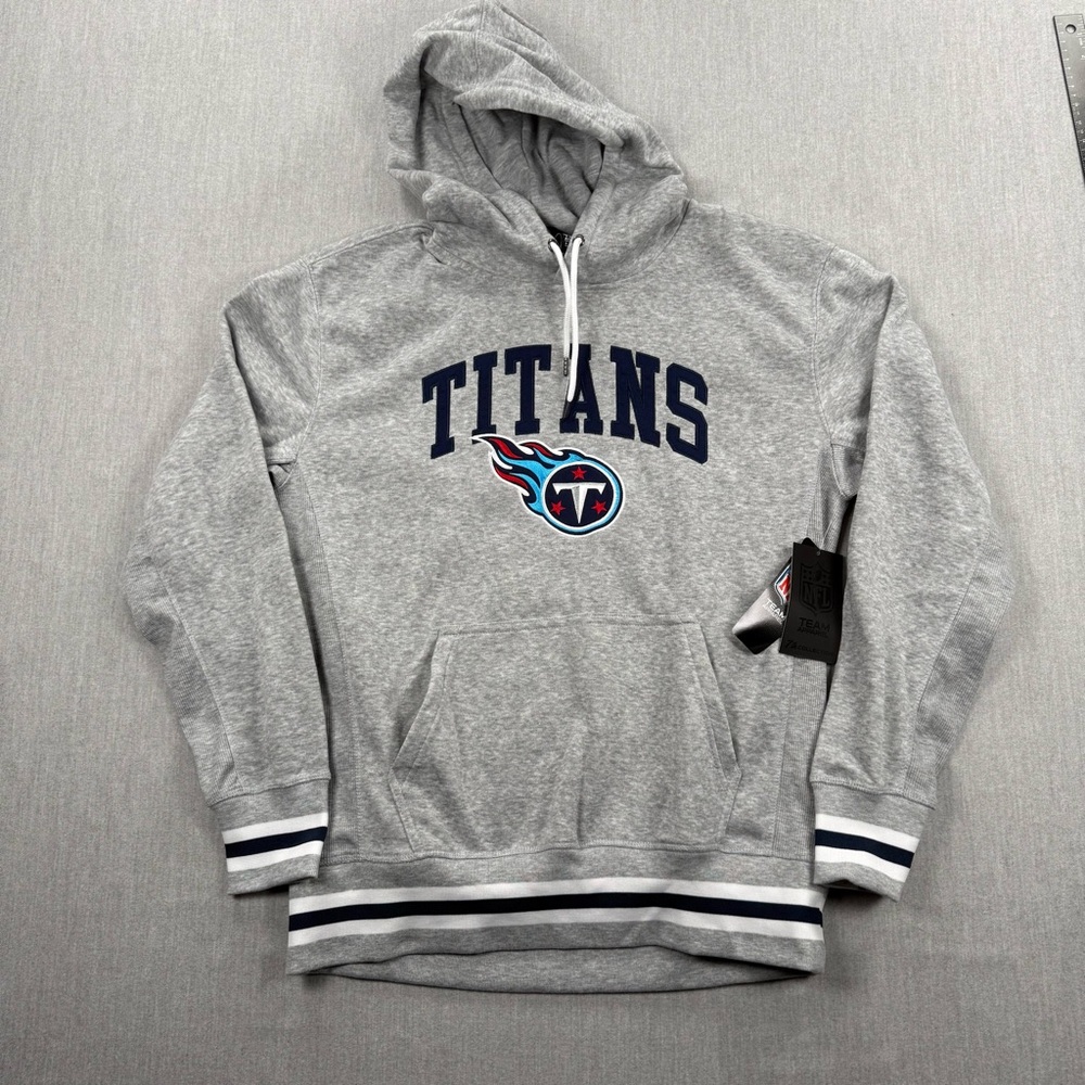 NFL Gray Titans‎ Pullover Hoodie with Team Logo